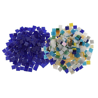 Mua 500Pieces Assorted Mixed Multicolor Glass Mosaic Tiles For ...