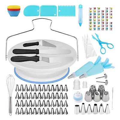 Mua 114Pieces Cake Decorating Kits Supplies with Cake Turntable ...