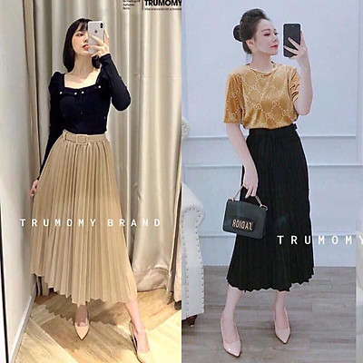 Cập nhật hơn 75 về chân váy dài có đai  coedocomvn