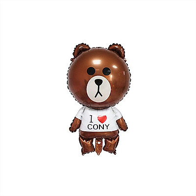 Bong bóng kiếng hình Gấu Brown  Thỏ Cony  Vịt Sally 33cm BBKHCV01