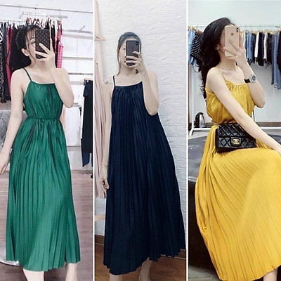 Chân váy dập ly DS A dài