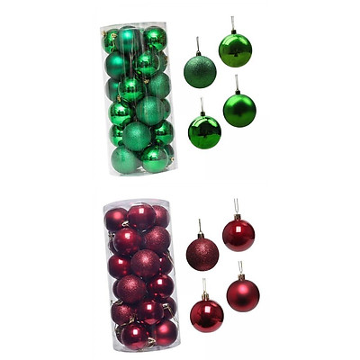 Mua 48 Pieces Christmas Balls Ornament Shatterproof for Wedding ...