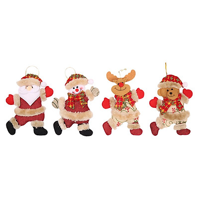 Mua 4x Christmas Tree Decorations Set,Hanging Plush Christmas ...