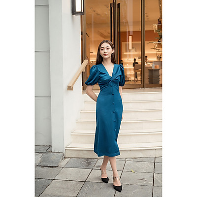 Váy xanh cổ vịt màu mới | Shopee Việt Nam