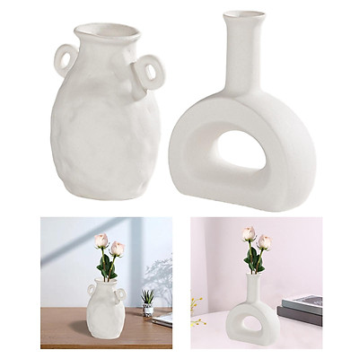 Mua 2 Pieces Ceramic Vase Decor Decorative Flower Vase Vase ...