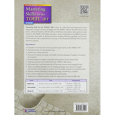 Mua Mastering Skills For The Toefl Ibt, Second Edition : Combined