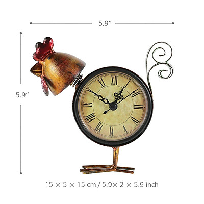 Mua Small Desk Clock Battery Operated Handmade Vintage Decorative ...