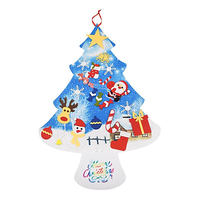Mua DIY Felt Christmas Tree Set for Children Blue Xmas Tree ...