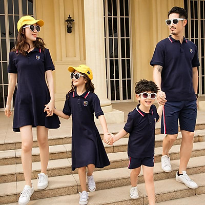 Đồng phục áo váy gia đình DPGD0215 Đồng phục Ngôi Sao