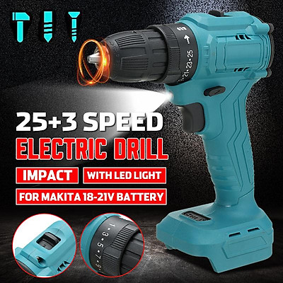 Cheap 20V Portable Cordless Electric Drill 3/8 Inch Chuck Handheld Power  Drill Screwdriver with 1300mAh