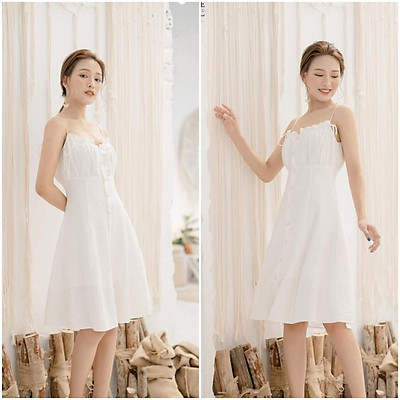 Tổng hợp 55 về váy hai dây trắng mới nhất  Du học Akina