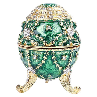 Mua Luxury Enameled Easter Egg Jewelry Box Vintage Style Home ...