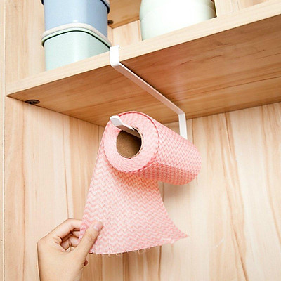 Stainless Steel Paper Towel Holder, 26cm Wall Mount, Under Cabinet,  Self-Adhesive Storage Rack for Napkin, Kitchen Accessories