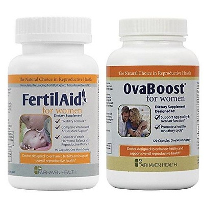 Mua FertilAid for Women and Ovaboost Combo 1 Month Supply | Tiki