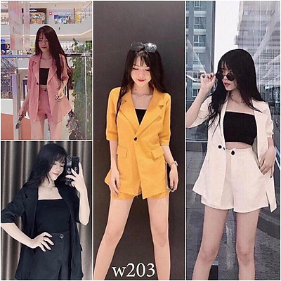 Cập nhật 54 về bộ vest nữ quần sooc mới nhất  cdgdbentreeduvn