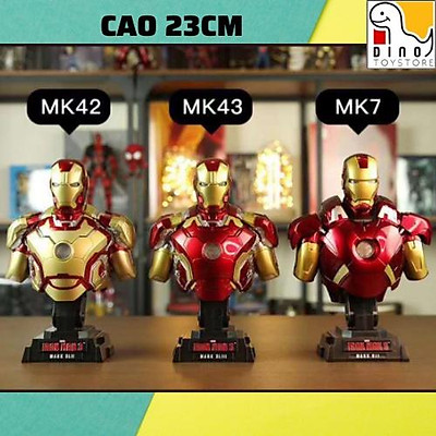Đồ chơi mô hình 5 bộ giáp Iron Man Figure Suit IMCB5 cao 12cm