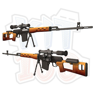 Cách làm súng M5 Matte Nickel Shotgun bằng giấy
