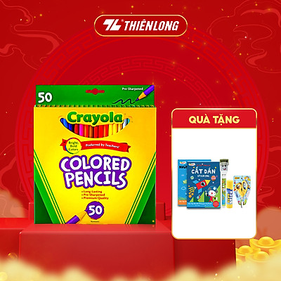 Mua Hộp 50 cây chì màu Crayola Colored Pencils tại Thiên Long