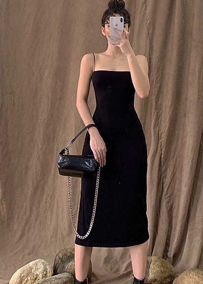 VÁY 2S BÈO VAI MAXI TÍM HỒNG