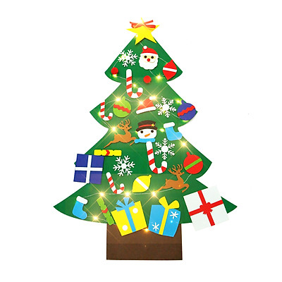 Mua DIY Felt Christmas Tree with Light Strip Xmas Ornaments DIY ...