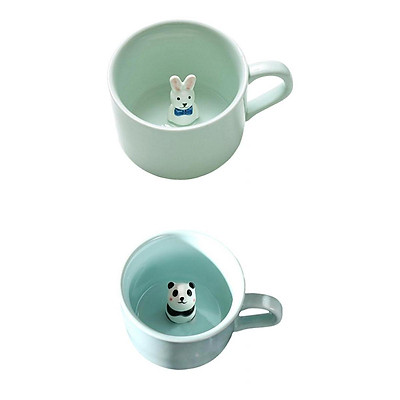Mua 2Pcs 3D Coffee Mug Cute Animal Inside Ceramic Milk Tea Cup Teacup For  Kids Tại Wonderland Global | Tiki