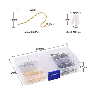 2682Pcs Earring Making Supplies Kit Hypoallergenic with for Jewelry Making