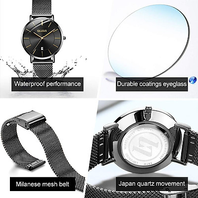 Mua Ladies Steel Watch,Olevs Watches For Women,Waterproof Mesh Strap Watch  Women,Slim Casual Women Watches With Date Display,Female Ultra Thin Watches, Women'S Fashion Watch Promotion,Female Watch On Sale | Tiki