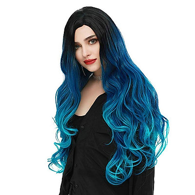 ombre blue wig