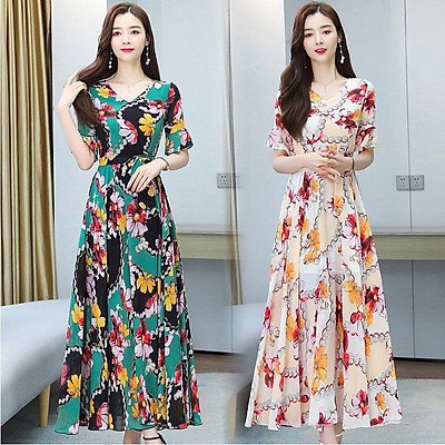 Angugu Váy Dài Mặc Thường Ngày Dáng Rộng Cho Bé Gái Váy Suông Tay Ngắn Cho  Trẻ Em Cỡ Trung Lớn Mùa Hè Váy Thun Thời Trang Hàn Quốc 1 Đến 2