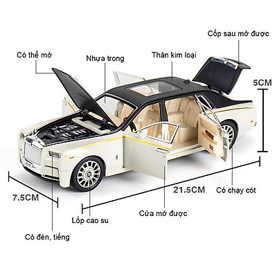 Mô Hình Xe ROLLS ROYCE PHANTOM 124 XLG  Trùm Mô Hình