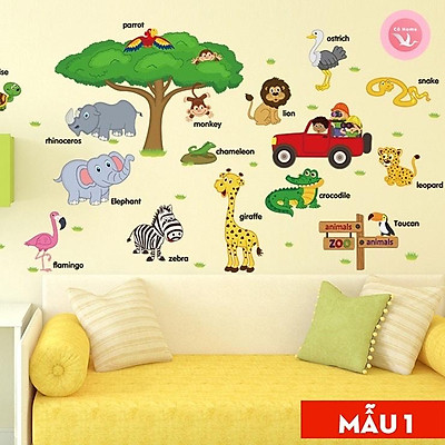 Mua Decal dán tường cho bé giấy dán tường phòng ngủ decor trang ...