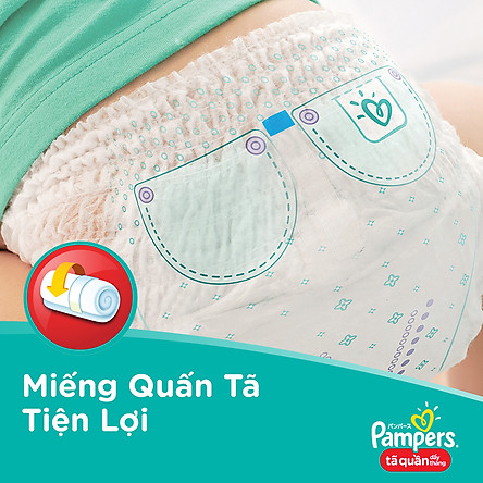 Tã Quần Pampers Giữ Dáng Mới Gói Cực Đại M74/XL62/XXL56/L68