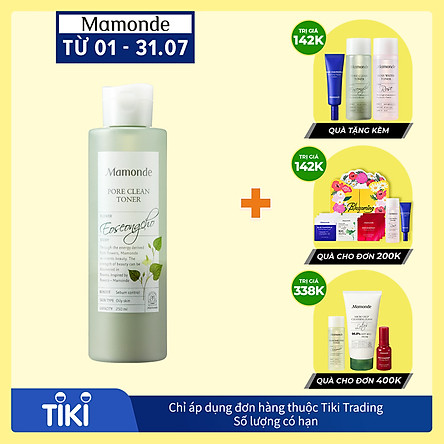 Nước Cân Bằng Làm Sạch Dầu Nhờn Và Ngăn Ngừa Mụn Mamonde Pore Clean Toner (250ml) 110651163