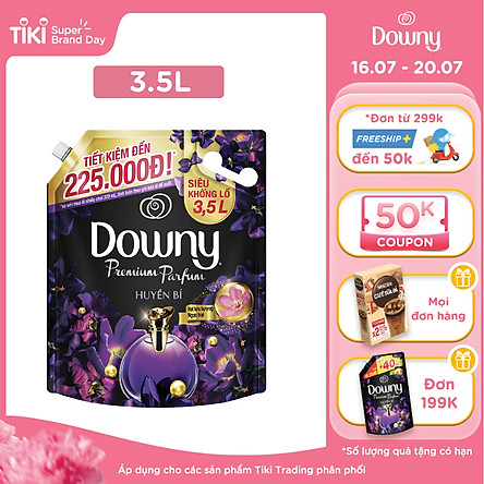 Nước Xả Vải Downy Hương Nước Hoa Huyền Bí (3.5L/ Túi)