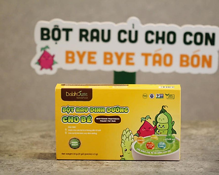 Bột rau dinh dưỡng cho bé Dalahouse - Hộp 21 gói 3gr với 7 vị - Cân bằng chế độ dinh dưỡng cho trẻ