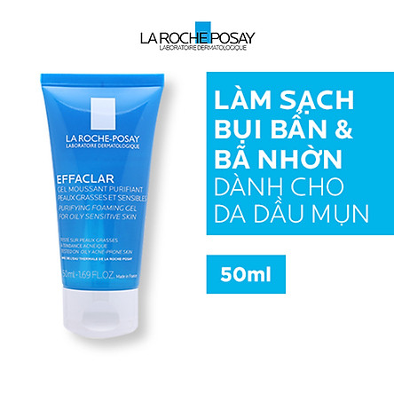 Bộ chống nắng không nhờn rít La Roche-Posay Anthelios Shaka Fluid 50ml & Gel rửa mặt cho da dầu mụn 50ml