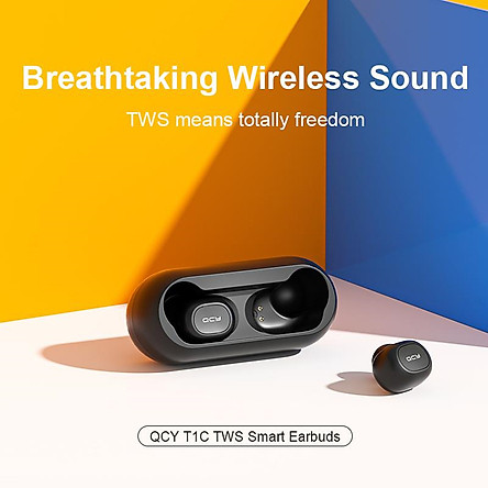 Tai Nghe True Wireless Không Dây QCY T1C Bluetooth V5.0 - Hàng Chính Hãng