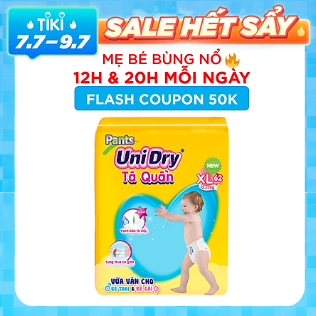 Tã Quần Unidry Ultra Jumbo XL62 (62 Miếng)