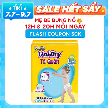 Tã Quần Unidry Ultra Jumbo L68 (68 Miếng)