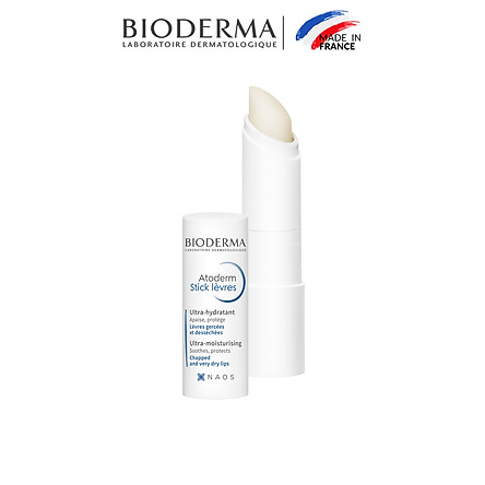 Son dưỡng môi khô nứt nẻ và tổn thương Bioderma Atoderm Stick Levres - 4g