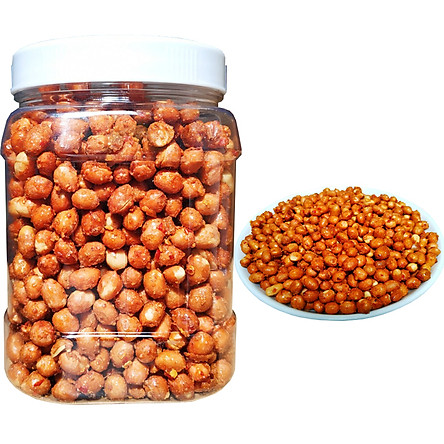 1KG ĐẬU PHỘNG RANG TỎI ỚT THƠM NGON ( 2 HŨ 500G)