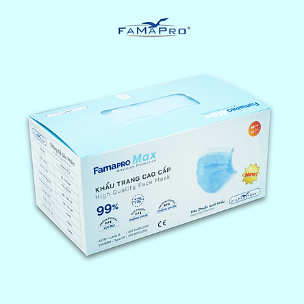 [[ Xuất Khẩu Mỹ ]] - Khẩu Trang Y Tế Cao Cấp FAMAPRO - 4 Lớp Kháng Khuẩn / 99% Lọc Khuẩn, Bụi, Virus Tốt Nhất / Người Lớn - [ CB1 - MAX - HỘP ]