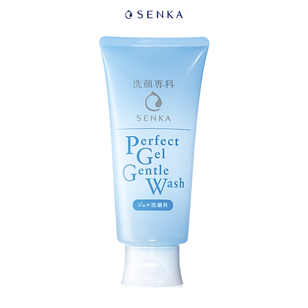 Bộ sữa rửa mặt dạng gel dịu nhẹ và Kem Dưỡng Cấp Ẩm Chuyên Sâu Senka (Senka Perfect Gel Gentle Wash và Senka Deep Moist Gel Cream 50G)