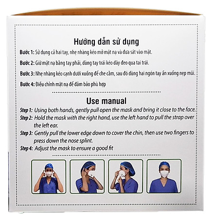 Hộp 5 cái Khẩu trang N95 Pro Mask, có van thở, kháng khuẩn, chống bụi siêu mịn PM2.5, màu trắng - ISO13485, CE, FDA - xuất khẩu Châu Âu , Mỹ ; Tặng móc treo khóa mica