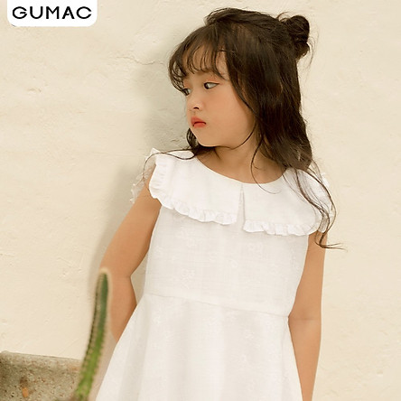 Đầm váy bé gái DKA1089 GUMAC thiết kế  cổ thủy thủ