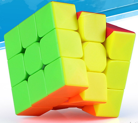 Rubik 3x3 QiYi Warrior S Stickerless Rubic 3 Tầng Không Viền