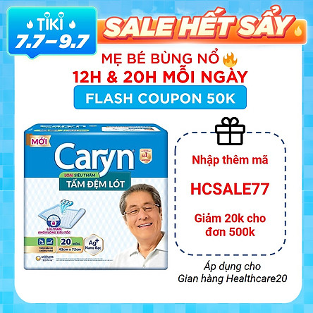 Tấm Đệm Lót Siêu Thấm Caryn (20 Miếng)