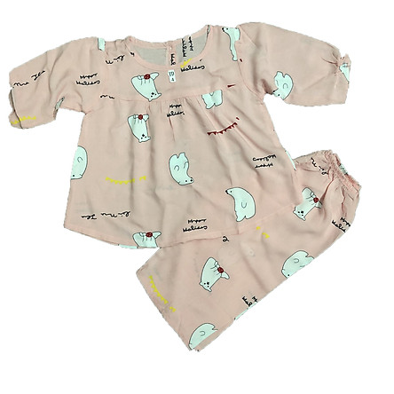Combo 3 bộ đồ bộ bé gái chất vải Tole, lanh tay dài mềm, mịn mát Tole- TomTom Baby, hàng Việt Nam chất lượng