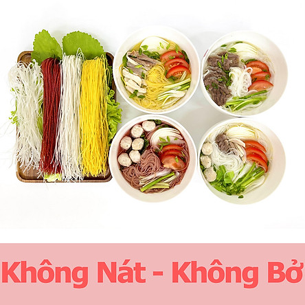 Bún Khô Khương Huy/ Bún Gạo Khương Huy  - Chỉ 3 Phút Nấu Không Cần Ngâm  - Bún Khô Khương Huy Gói 300g