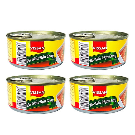 Combo 4 Bo Nấu đậu Chay Vissan đong Hộp 170g Tiki Combo 4 Bo Nấu đậu Chay Vissan đong Hộp 170g Tiki